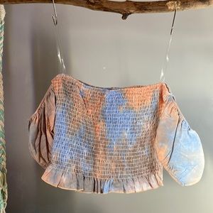 Pastel Tie Dye Crop Top